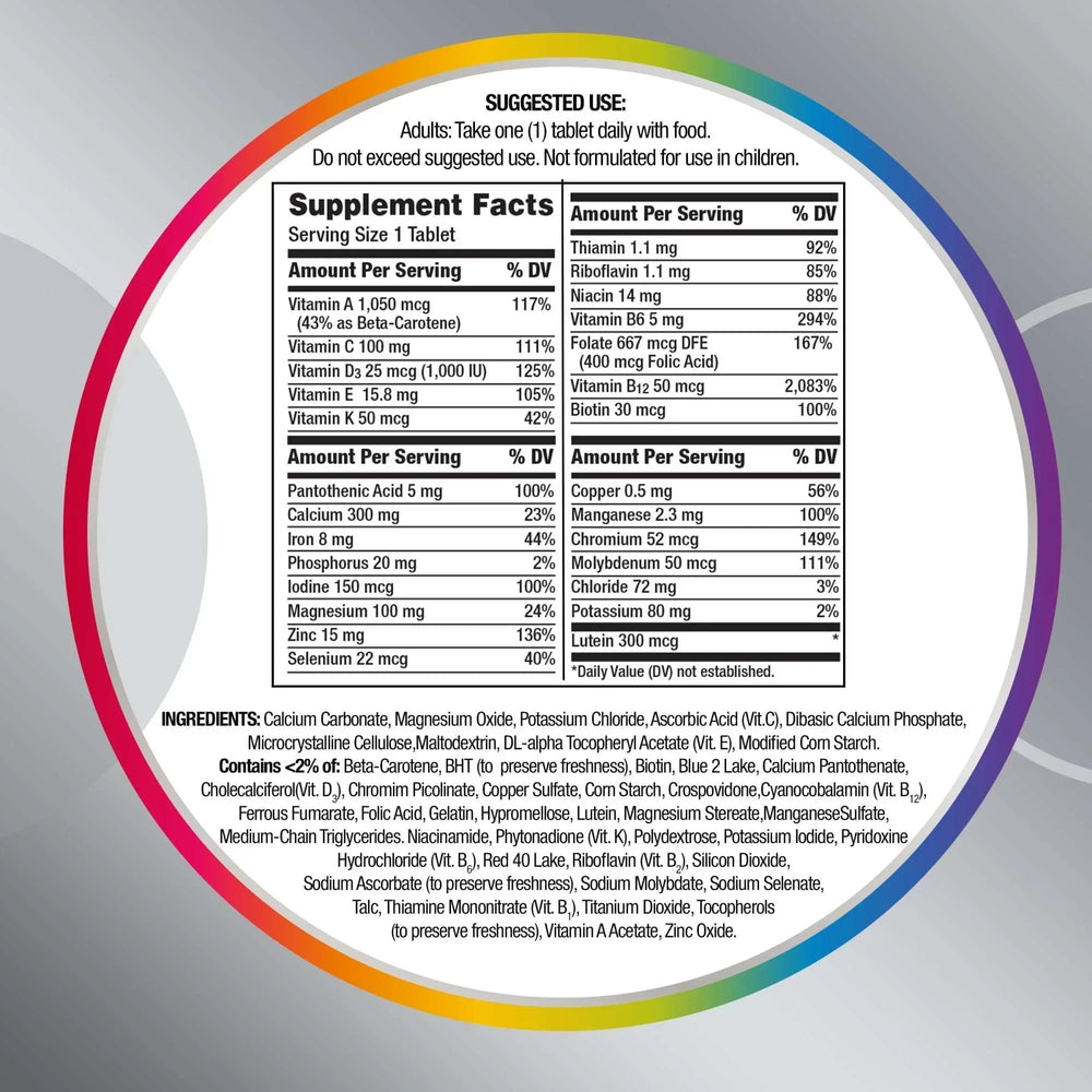 Centrum Silver Womens 50 Plus Multivitamin With Vitamin B, C, D3 & E, 65 Count - USA MEGA SHOP