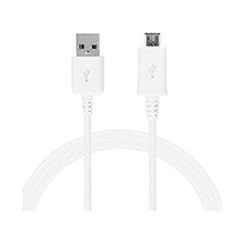 White USB to micro USB cable kit with two connectors