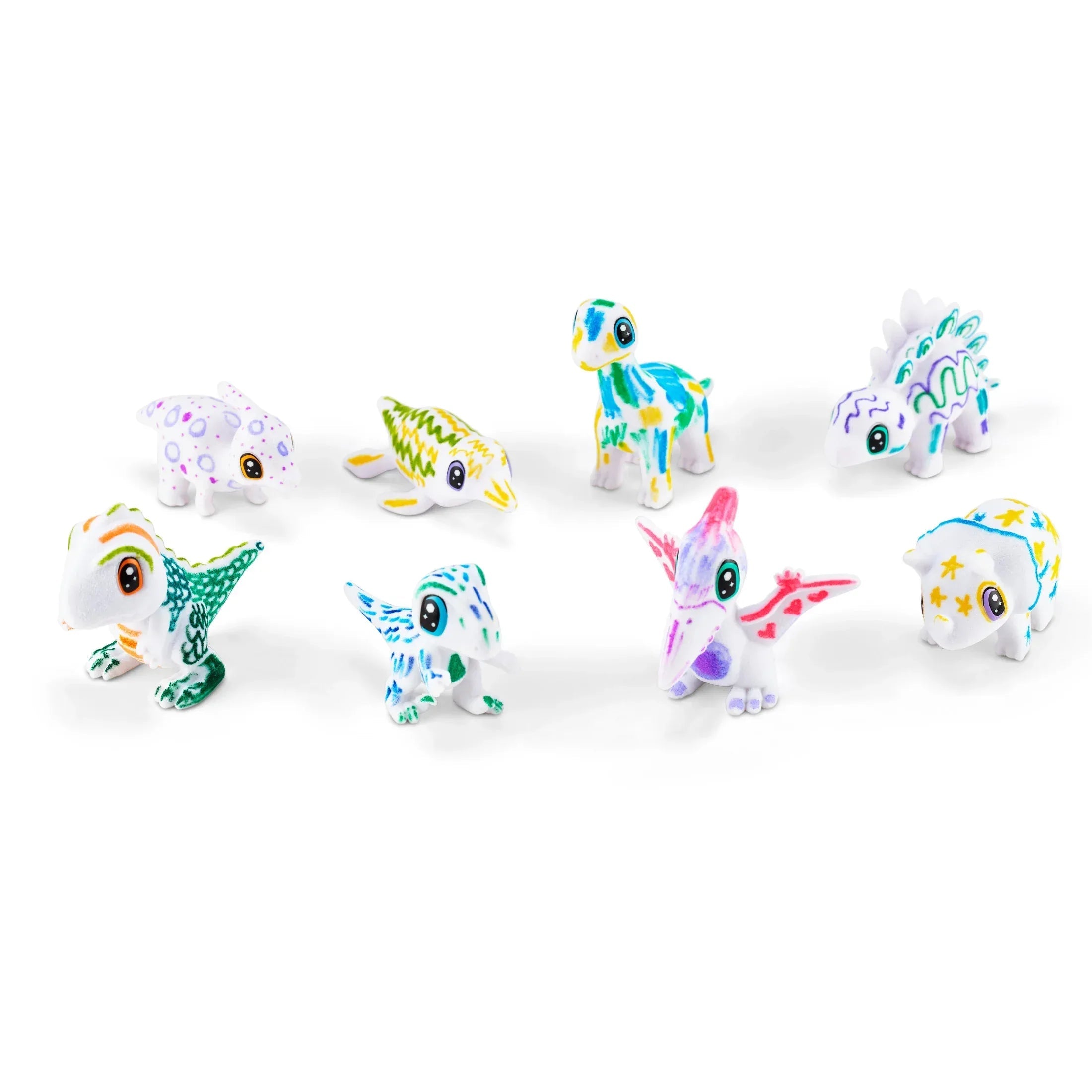 Crayola Scribble Scrubbie Dino Pets, 1 Ct, Easter Basket Essentials, Dinosaur Animal Toys with Markers, Coloring Easter Gift for Kids, Ages 3+