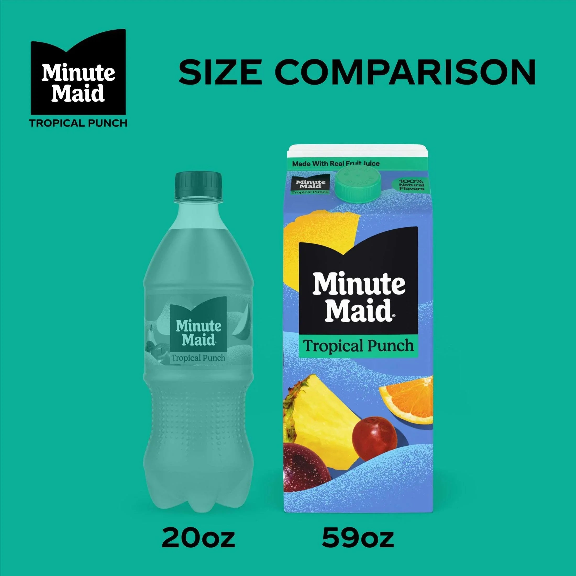 Minute Maid Tropical Punch Juice Drink Carton, 59 fl oz