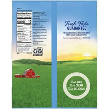 Land O'Lakes Mini Moo's half-and-half creamer back panel with nutrition facts and guarantee