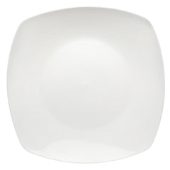 Elama Professional Kitchen 12 Piece Porcelain Square Dinner Plate Set in White