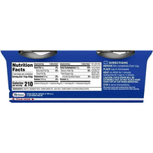 Basmati rice cup package nutrition facts panel
