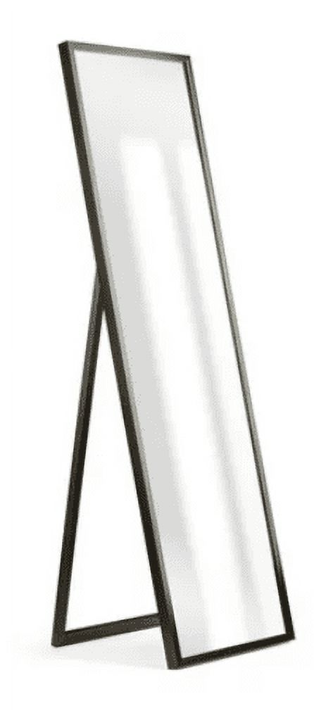 Mainstays 17” x 58” Black Framed Full Length Floor Mirror for Living Room and Bedroom