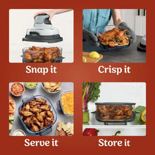 Ninja Crispi air fryer system with glass cooking insert and lid