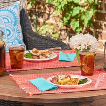 White foam lunch plate set with sandwiches and fries