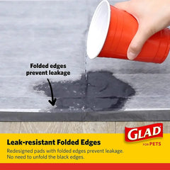 Glad Activated Charcoal Leak-Resistant Training Pads for Dogs, 23in x 23in, 100 Count - USA MEGA SHOP