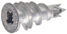 Drywall wallboard anchor screw with round head and pointed expansion tip