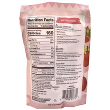 Candy wafers pouch back with nutrition facts panel and instructions