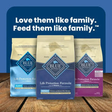 Blue Buffalo Life Protection Formula dry dog food bags, adult chicken and brown rice