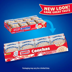 Bimbo Conchas Vanilla Pastry, 8 packs, Pastries, 16.96 oz Box