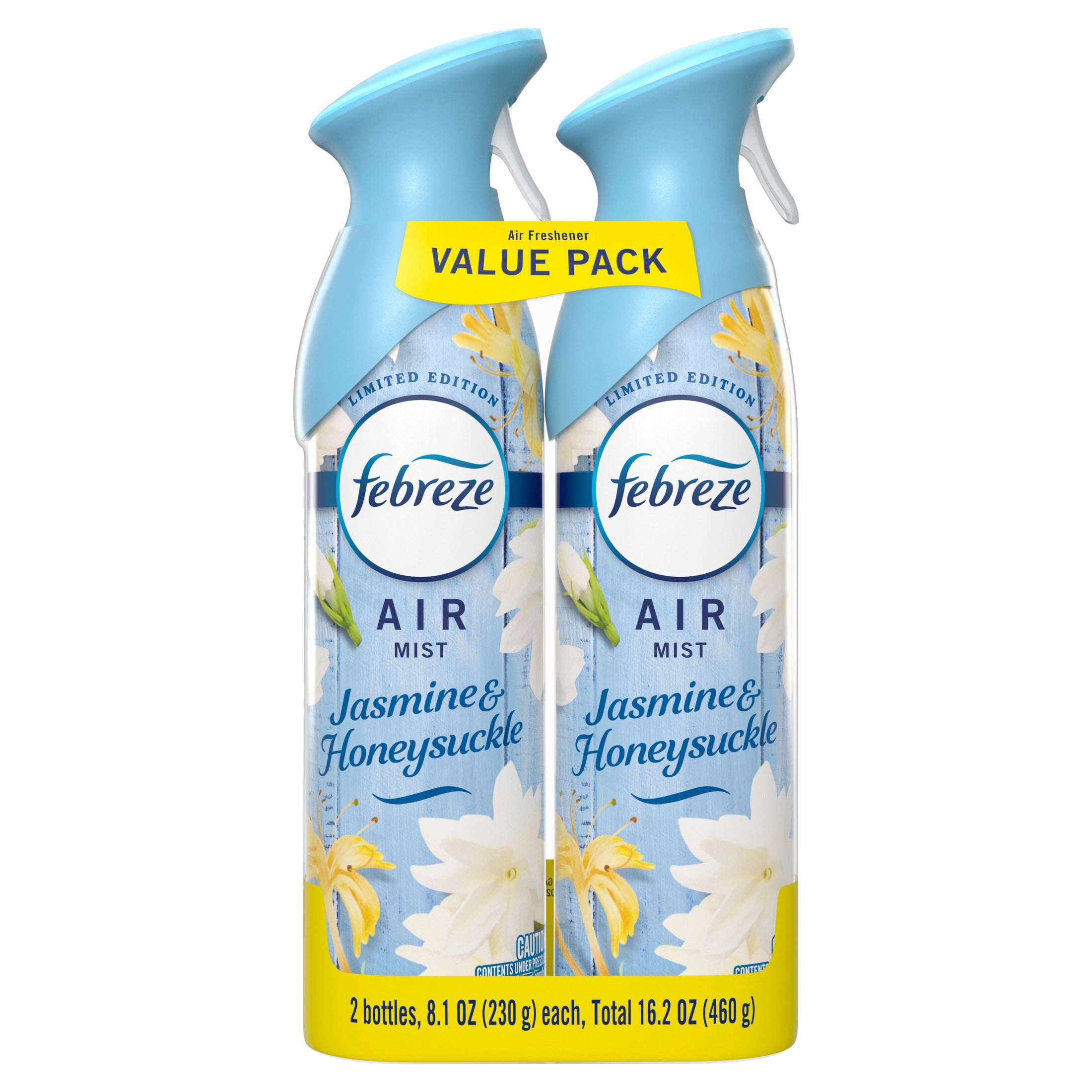Febreze Air Mist Jasmine & Honeysuckle Air Freshener Spray, 8.1oz, 2 Count