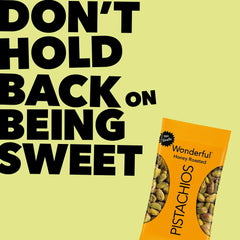 Wonderful Pistachios No Shells Honey Roasted Nuts, 2.25 oz (Pack of 8)