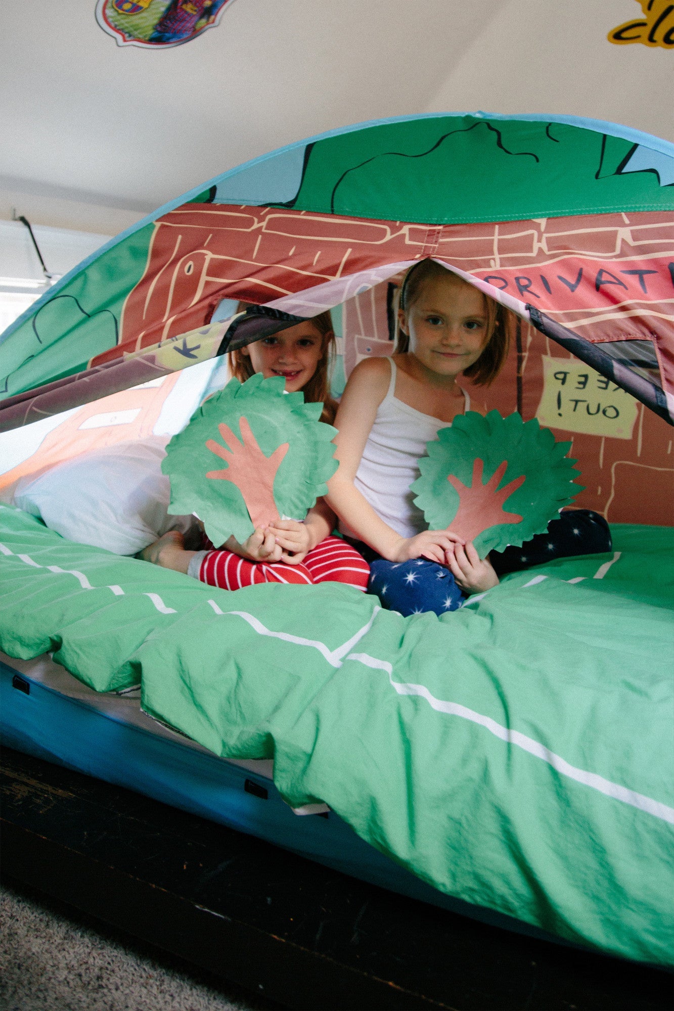 Pacific Play Tents Tree House Pop-up Bed Tent - Full - Polyester, Child