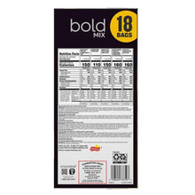 Snack chip variety multipack box back with Nutrition Facts panel and barcodes