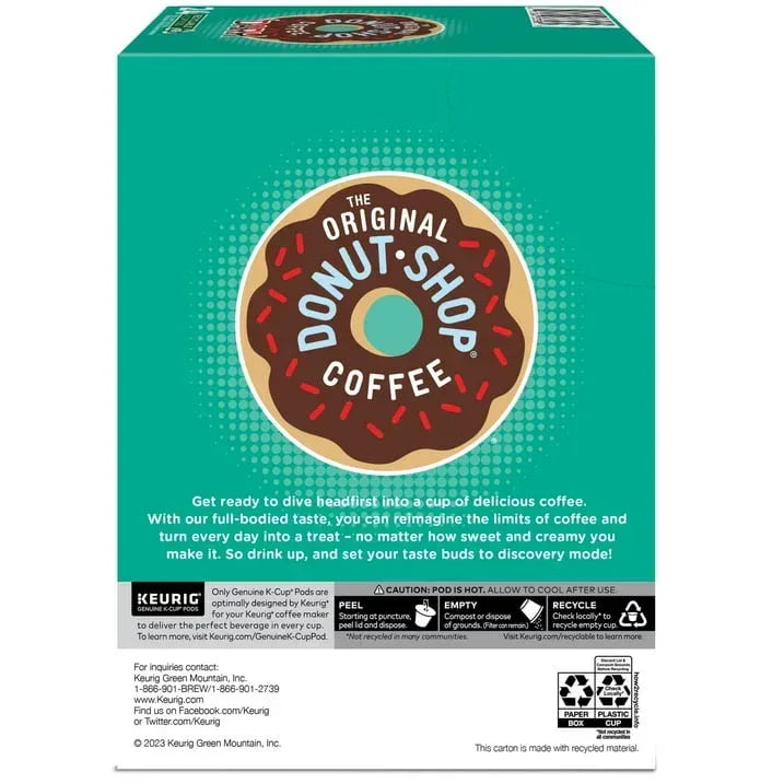 The Original Donut Shop, Dark Roast K-Cup Coffee Pods, 24 Count