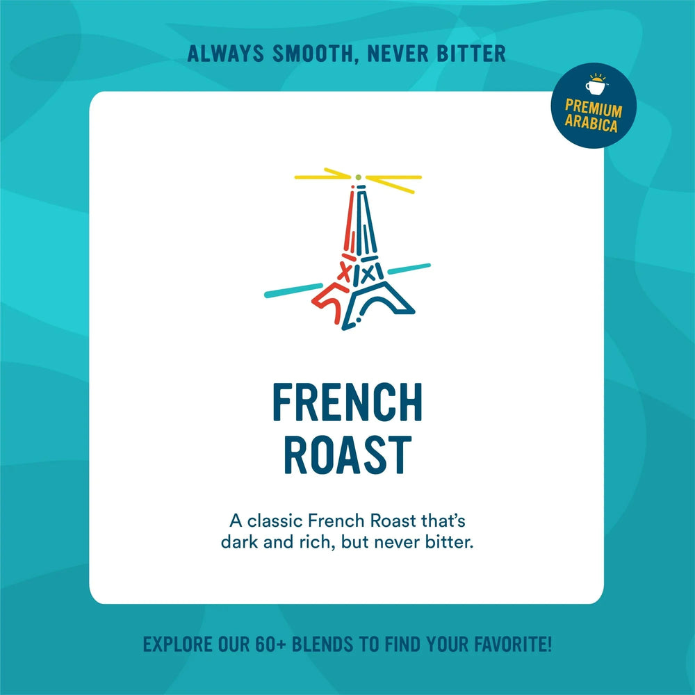 Cameron's Coffee Premium French Roast Ground Coffee, Dark Roast, 28 oz, Naturally Caffeinated - USA MEGA SHOP