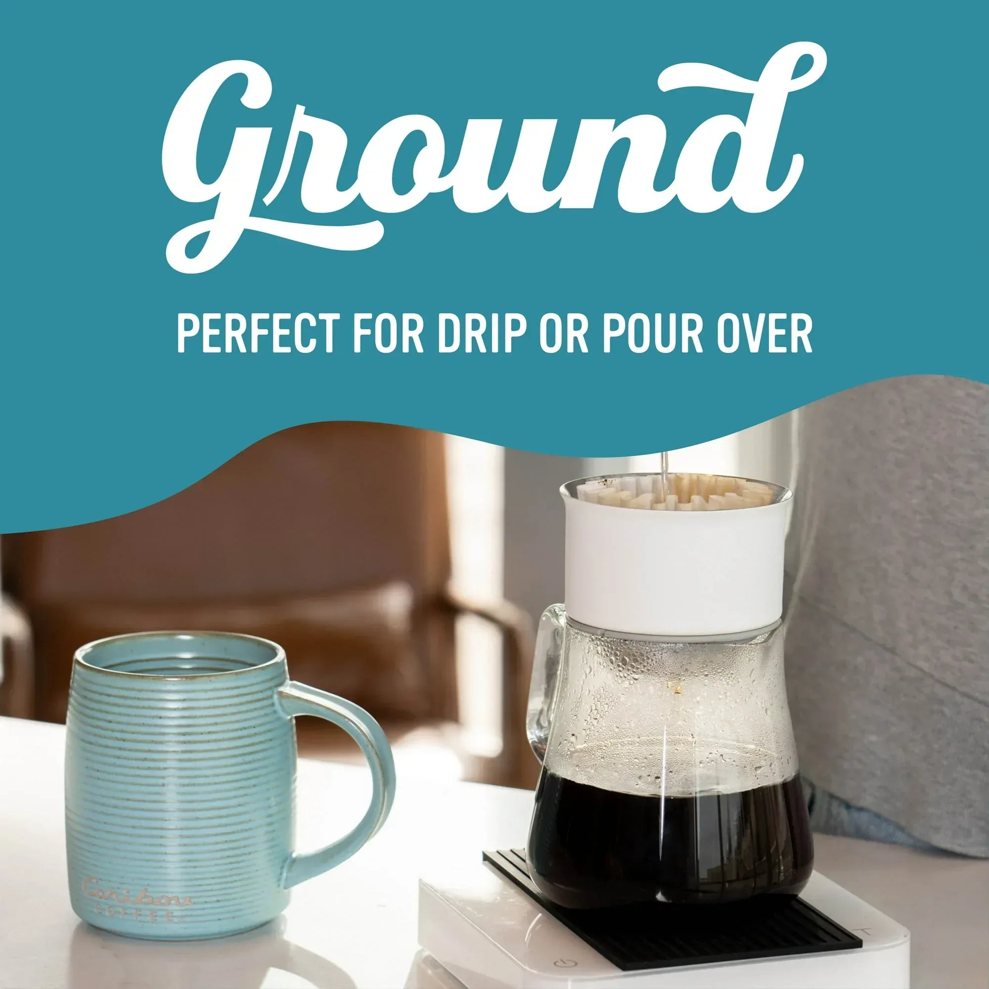 Caribou Coffee Daybreak Blend Premium Light Roast Ground Coffee, Arabica, 12 oz
