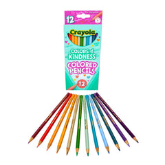 Crayola Colors of Kindness Colored Pencils, School Supplies, 12 Ct, Beginner Child