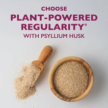 Psyllium husk fiber powder scoop and wooden bowl