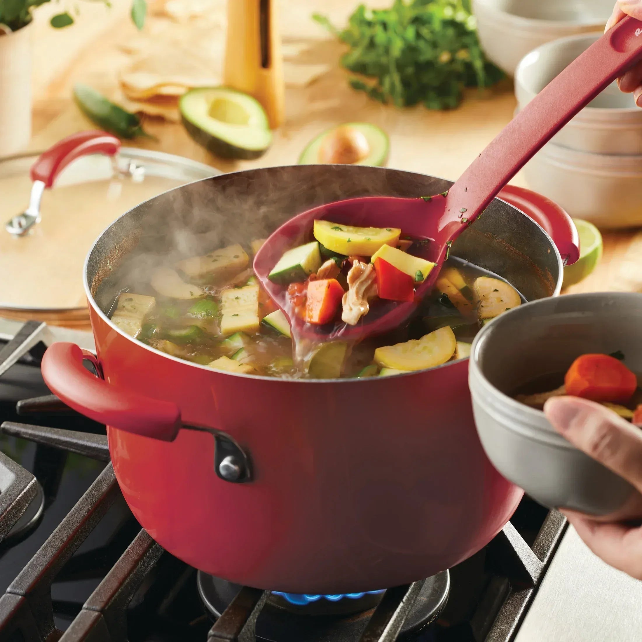 Rachael Ray 15 Piece Hard Enamel Nonstick Pots and Pans Set