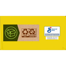 Nature Valley sweet & salty nut granola bar box end panel with recycling and pack wrap icons