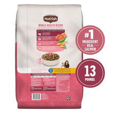 Dry dog food bag, Whole Health Blend with real salmon; 13 lb package