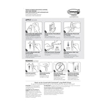 Command designer hook installation instructions diagram for wall mounting