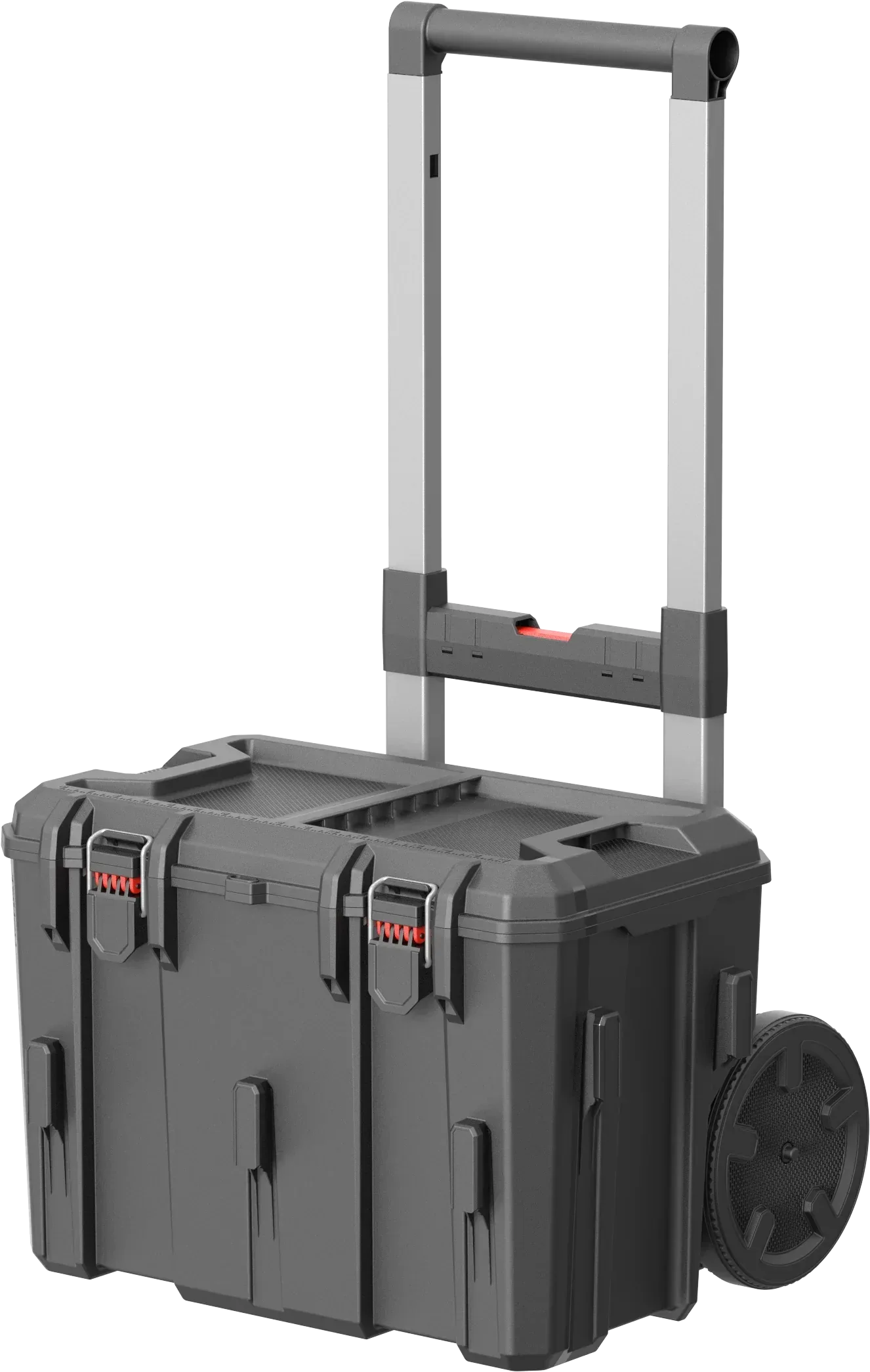 Hyper Tough Hyper Stack Heavy Duty 3 Piece Modular Rolling Toolbox System, Black