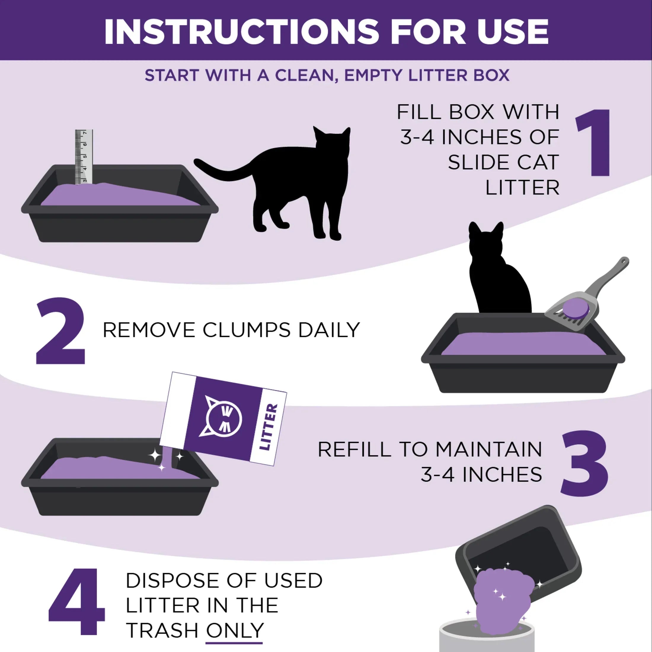 ARM & HAMMER Clump & Seal SLIDE Cat Litter, Easy Clean-up Multi-Cat Clumping Litter, 38 lbs