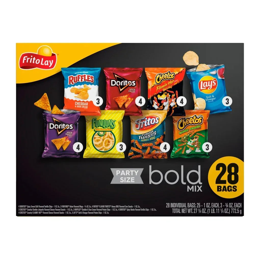 Bold Mix Variety Pack Snack Chips, 28 Count Multipack
