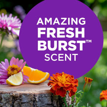 Amazing Fresh Burst scent label with flowers and citrus fruit