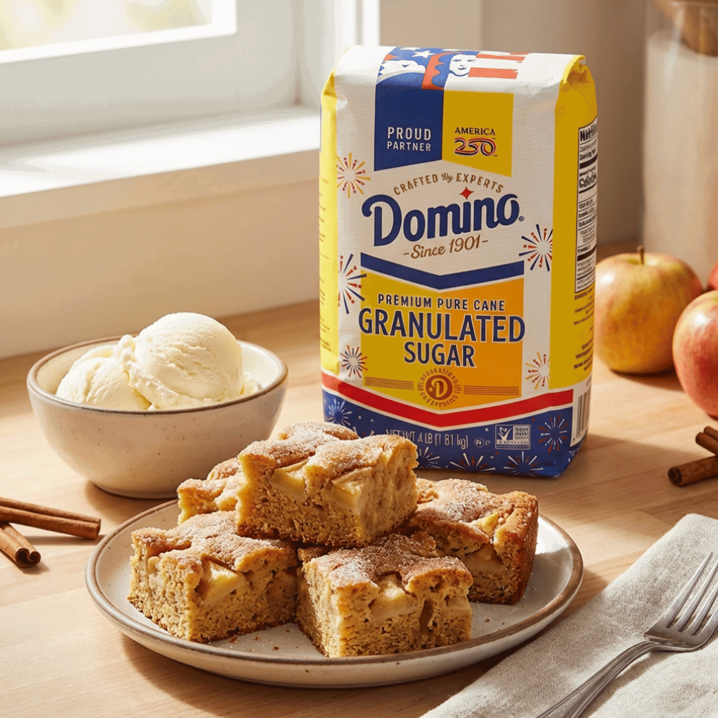 Domino Pure Cane Sugar, 4 lb Bag, Summer Baking, Cakes, Cookies, Limited Edition