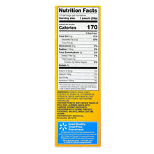 Nutrition facts and ingredients panel for honey-roasted peanuts, 12 servings per container