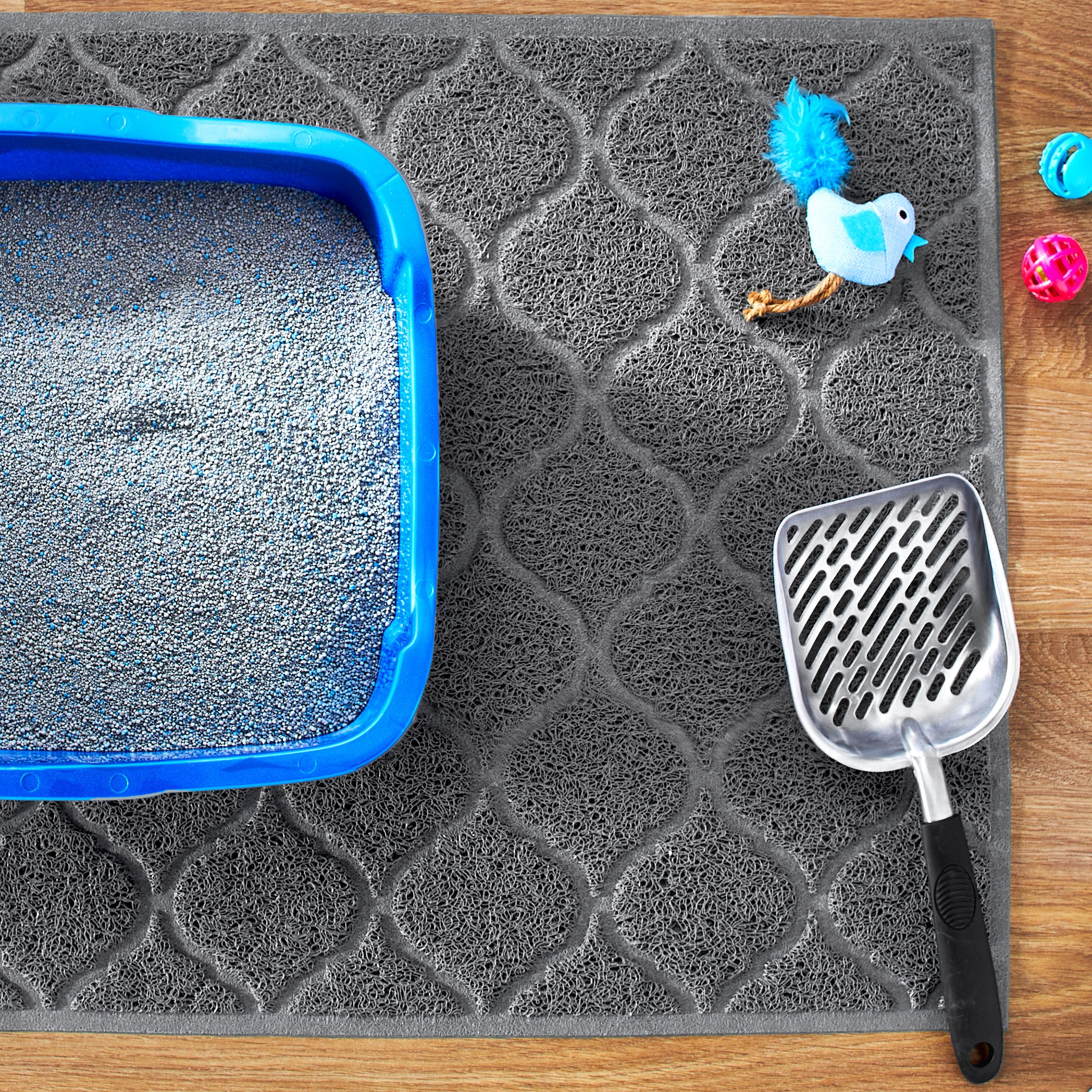 Vibrant Life Large Trapper Litter Mat, 35" x 23", Gray