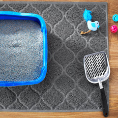 Vibrant Life Large Trapper Litter Mat, 35" x 23", Gray