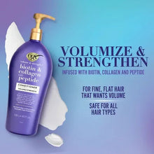 Purple conditioner bottle with gold pump and front label