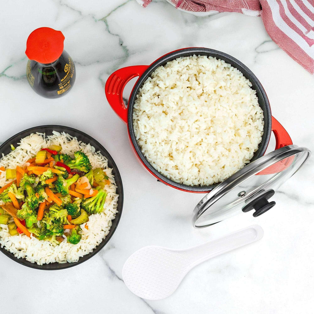 MyMini 32 oz Electric Multi-Cooker Pot, 260 watts, Red - USA MEGA SHOP
