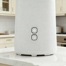 Single serve iced coffee maker base with touch control buttons
