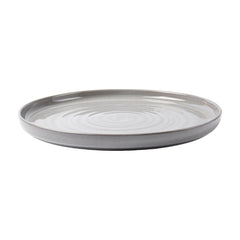 (8 pack) Better Homes & Gardens-Collins Collection Grey Stoneware Round 10.4" Dinner Plate
