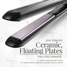 Remington flat iron with floating ceramic plates and purple heating surface