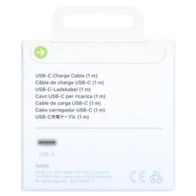 USB-C charge cable retail package showing USB-C connector and product details