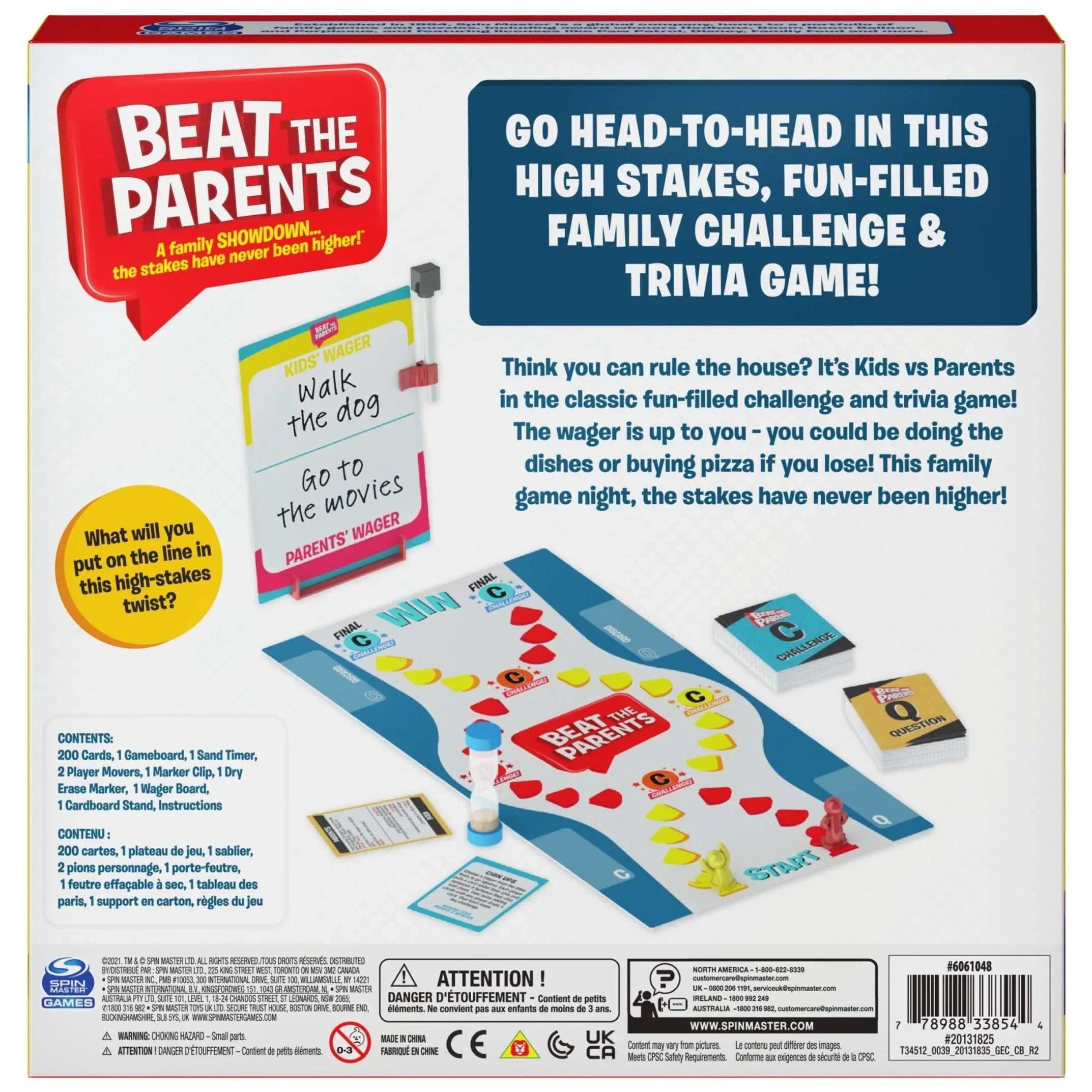 Spin Master Games, Beat The Parents Classic Family Trivia Game, for Ages 6 and up - USA MEGA SHOP