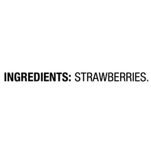 Freeze-dried strawberry fruit crisps ingredients: strawberries