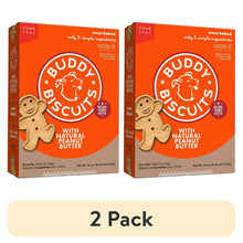 Crunchy dog treat box set, 2 pack of peanut butter biscuits