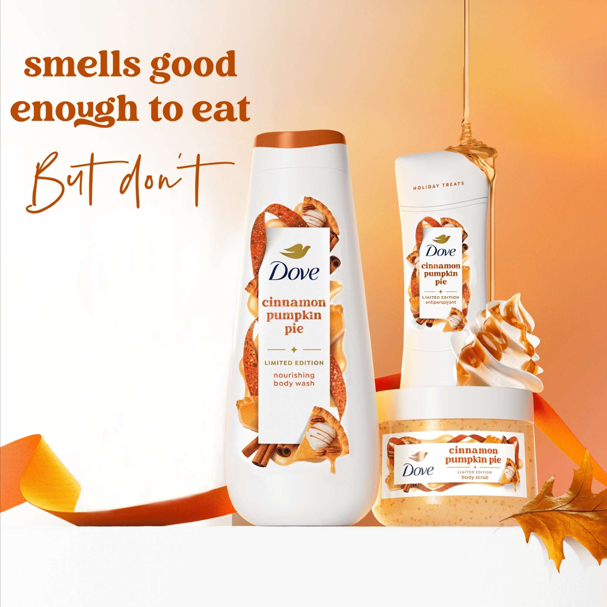 Dove Liquid Hand Wash Cinnamon Pumpkin Pie Holiday Treats Limited Edition, 12 fl oz