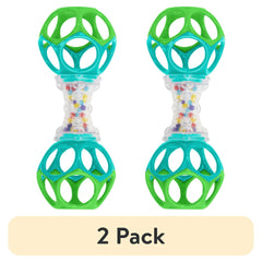 (2 pack) Oball Shaker Rattle Toy, Ages Newborn +