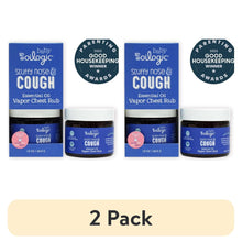 Oilogic Stuffy Nose & Cough essential oil vapor chest rub, 2-pack