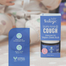Oilogic baby vapor chest rub jar with front label and product badge