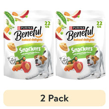 Purina Beneful baked delights snackers dog treats, 22 oz, 2-pack bag